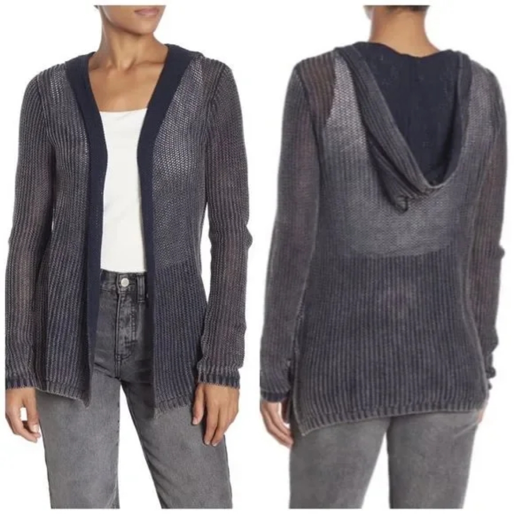 Elan hooded cardigan size small